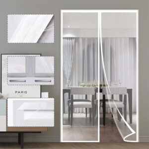 Transparent Magnetic Air Conditioning Door Curtain – No-Punch Partition with Anti-Slip Design