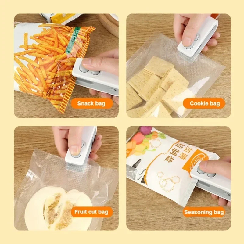 2-in-1 Mini Bag Heat Sealer – Handheld USB Rechargeable Snack & Storage Bag Sealing Machine - Image 6